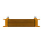 Mishimoto Universal 10 Row Oil Cooler - Gold