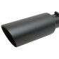Gibson Round Dual Wall Angle-Cut Tip - 4in OD/2.25in Inlet/6.5in Length - Black Ceramic