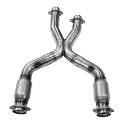 Kooks 99-04 Ford Mustang GT / Cobra 2 1/2in In x 2 1/2in OEM Out Cat SS X Pipe Kooks HDR Req - Graveyard Performance