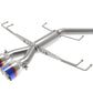 aFe Takeda 2.5in 304SS Axle-Back Exhaust System 17-19 Honda Civic Type R L4-2.0L (t) - BL Flame Tip