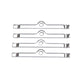 Edelbrock Chrome Hold Downs 4Pk