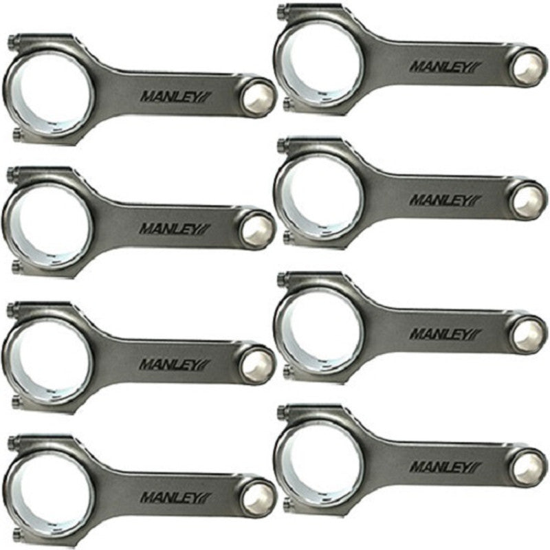 Manley 92-14 Ford Modular V8-4.6L 4340 Forged H-Beam 5.850in Length Connecting Rod Set