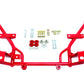 BMR 05-14 S197 Mustang K-Member w/ 1/2in Lowered Motor Mounts and STD. Rack Mounts - Red