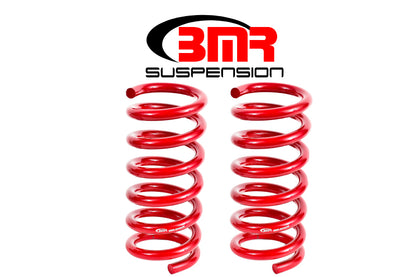 BMR 15-17 S550 Mustang Rear Performance Version Lowering Springs - Red - Graveyard Performance