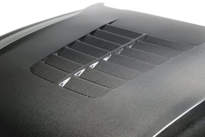 Anderson Composites 18-19 Ford Mustang Double Sided Type-GT5 Carbon Fiber Hood - Graveyard Performance