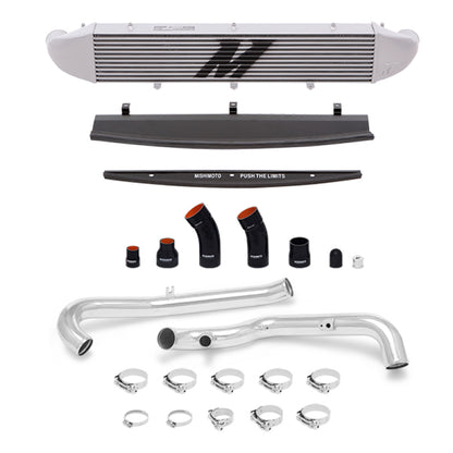 Mishimoto 2014-2016 Ford Fiesta ST 1.6L Front Mount Intercooler (Silver) Kit w/ Pipes (Silver) - Graveyard Performance