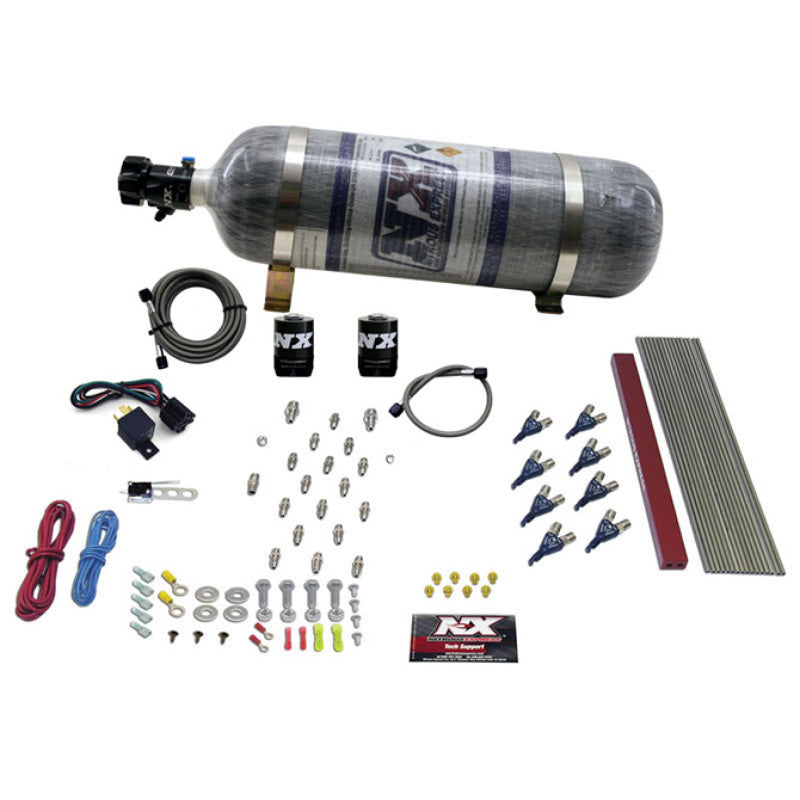 Nitrous Express GM LT1/LS1 Pro Piranha Nozzle Gas Nitrous Kit w/Composite Bottle - Graveyard Performance