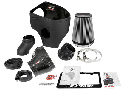 aFe Magnum Force Stage-2 Track Series Carbon Fiber AIS w/Pro Dry S Media-18 Dodge Challenger V8-6.2L - Graveyard Performance