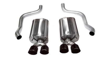 Corsa 2009-2013 Chevrolet Corvette C6 6.2L V8 Black Sport Axle-Back Exhaust - Graveyard Performance