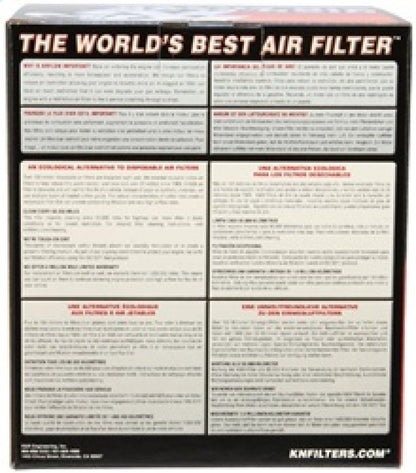 K&N Filter Universal Rubber Filter 2 1/2 inch Flange 6 inch Base 5 inch Top 5 1/2 inch Height - Graveyard Performance