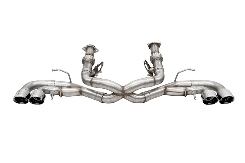 Corsa 2020-25 Corvette C8 3in Xtreme Cat-Back Exhaust 4.5in Pol Quad Tips - Deletes stock AFM Valve - Graveyard Performance