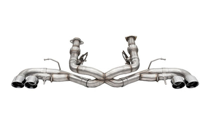 Corsa 2020-25 Corvette C8 3in Xtreme Cat-Back Exhaust 4.5in Pol Quad Tips - Deletes stock AFM Valve - Graveyard Performance