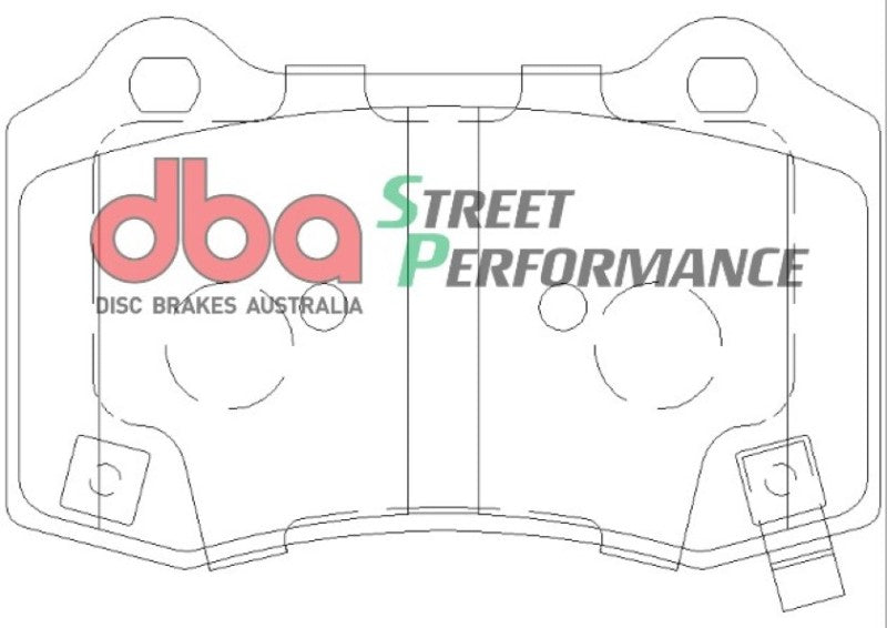 DBA 2015+ Dodge Challenger Hellcat SRT8 SP500 Rear Brake Pads - Graveyard Performance