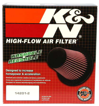 K&N Filter Universal Air Filter Carbon Fiber Top With 6in Flange x 7.5in Base x 6in H - Graveyard Performance