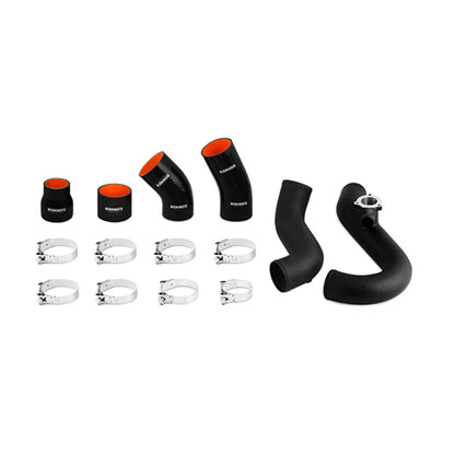 Mishimoto 2015 Ford Mustang EcoBoost Performance Intercooler Kit - Silver Core Wrinkle Black Pipes - Graveyard Performance
