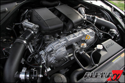 AMS Performance GT-R R35 Induction Kit w/Stock Turbos / Alpha I/C/Carbon Manifold/TB/TiAL Flanges - Graveyard Performance