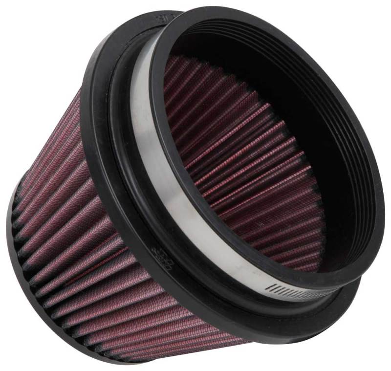 K&N Universal Rubber Filter 5in Flange ID x 6.5in Base OD x 4.5in Top OD x 4.125in Height - Graveyard Performance