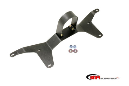 BMR 05-14 S197 Mustang Rear Tunnel Brace w/ Rear Driveshaft Safety Loop - Black Hammertone - Graveyard Performance