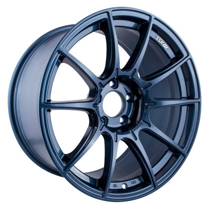 SSR GTX01 18x9.5 5x114.3 22mm Offset Blue Gunmetal Wheel