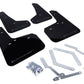 Rally Armor 12-19 Ford Focus ST / 16-19 RS Black Mud Flap w/Grey Logo