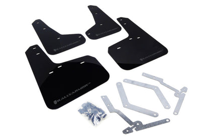 Rally Armor 12-19 Ford Focus ST / 16-19 RS Black Mud Flap w/Grey Logo - Graveyard Performance