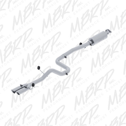 MBRP 14-19 Ford Fiesta ST 1.6L EcoBoost 3in Dual Outlet Alum Cat Back - Graveyard Performance