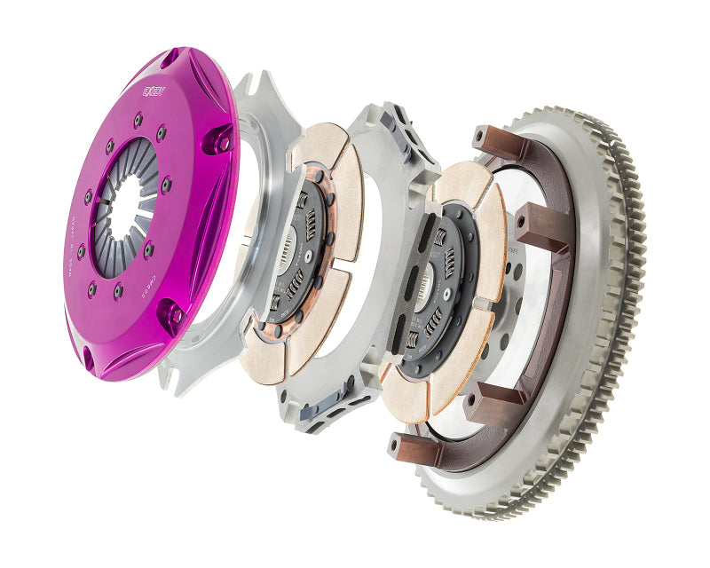 Exedy 2010-2012 Hyundai Genesis Coupe L4 Hyper Twin Cerametallic Clutch Sprung Center Disc - Graveyard Performance