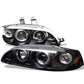 Spyder Honda Civic 92-95 2/3DR 1PC Projector LED Halo Amber Reflector Blk PRO-YD-HC921P-23D-AM-BK