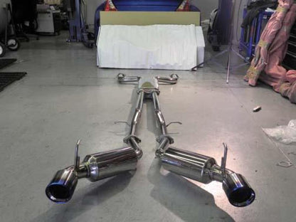 Injen 09-20 Nissan 370Z Dual 60mm SS Cat-Back Exhaust w/ Built In Resonated X-Pipe - Graveyard Performance