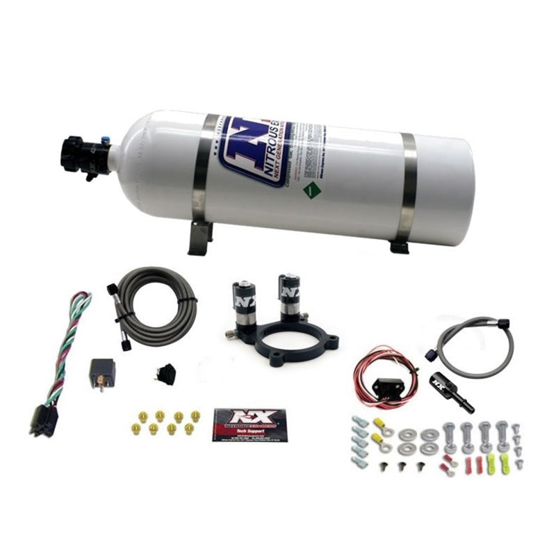 Nitrous Express Ford 3.5L/3.7L V6 Nitrous Plate Kit w/15lb Bottle - Graveyard Performance
