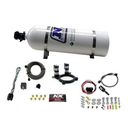 Nitrous Express Ford 3.5L/3.7L V6 Nitrous Plate Kit w/15lb Bottle - Graveyard Performance