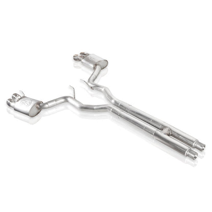 Stainless Works 2018+ Ford Mustang GT 3in Redline Series Catback H-Pipe w/Active Valves & Quad Tips - Graveyard Performance