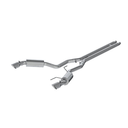 MBRP 15 Ford Mustang GT 5.0 3in Cat Back Dual Split Rear Street Version 4.5in Tips - T409 - Graveyard Performance