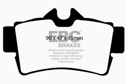 EBC 94-04 Ford Mustang 4.6 Cobra Ultimax2 Rear Brake Pads - Graveyard Performance