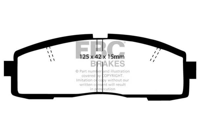 EBC 86-92 Toyota Supra 2.8 Redstuff Rear Brake Pads - Graveyard Performance