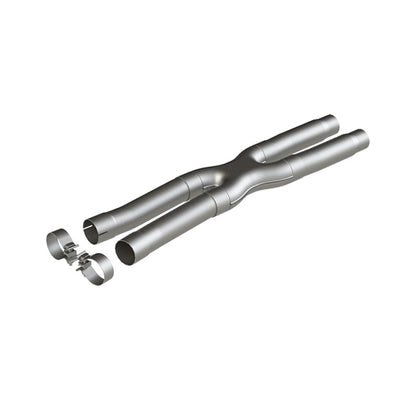 MBRP 15-19 Ford Mustang GT 2.5in Resonator Delete X-Pipe - AL - Graveyard Performance