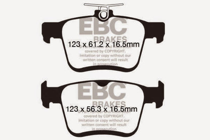 EBC 2015+ Volkswagen GTI/Golf R (Mk7) Bluestuff Rear Brake Pads - Graveyard Performance