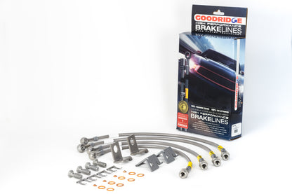 Goodridge 06-13 Chevrolet Corvette Z06/ZR1/Grand Sport Stainless Steel Brake Line Kit - Graveyard Performance