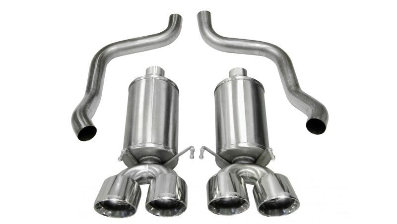 Corsa 2009-2013 Chevrolet Corvette C6 6.2L V8 Polished Xtreme Axle-Back Exhaust - Graveyard Performance
