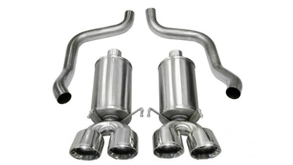 Corsa 2009-2013 Chevrolet Corvette C6 6.2L V8 Polished Xtreme Axle-Back Exhaust - Graveyard Performance