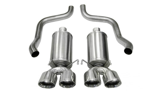 Corsa 2009-2013 Chevrolet Corvette C6 6.2L V8 Polished Xtreme Axle-Back Exhaust - Graveyard Performance