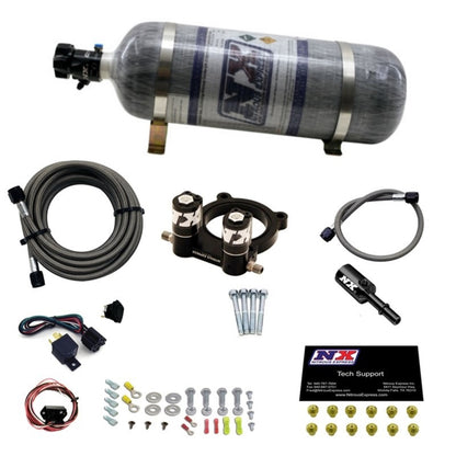 Nitrous Express Ford 2.3L Ecoboost Nitrous Plate Kit w/12lb Bottle - Graveyard Performance