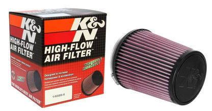 K&N Universal Air Filter 4in Flange / 5-3/8in Base / 4-1/2in Top / 6in Height - Graveyard Performance