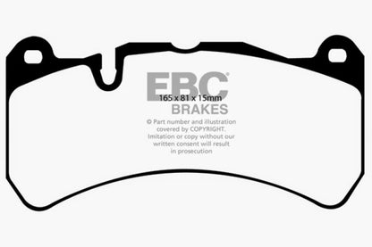 EBC 07-08 Ferrari 430 Scuderia 4.3 Bluestuff Front Brake Pads - Graveyard Performance