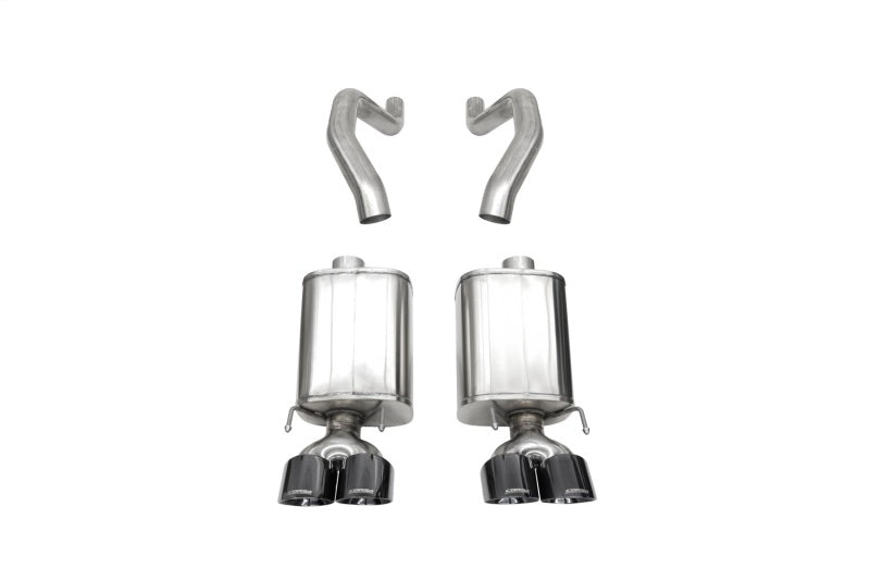 Corsa 06-13 Chevy Corvette C6 Z06 7.0L / 09-13 ZR1 6.2L Black PVD AxleBack Exhaust w/4.5in Twin Tips - Graveyard Performance
