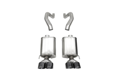 Corsa 06-13 Chevy Corvette C6 Z06 7.0L / 09-13 ZR1 6.2L Black PVD AxleBack Exhaust w/4.5in Twin Tips - Graveyard Performance