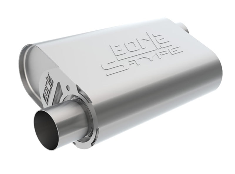 Borla CrateMuffler LS3 S-Type 2.50in Offset/Offset 14inx4.35inx9in Oval Muffler - Graveyard Performance