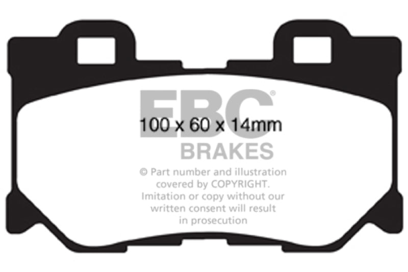 EBC 08-13 Infiniti FX50 5.0 Redstuff Rear Brake Pads - Graveyard Performance
