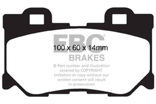 EBC 08-15 Infiniti G37 3.7 Greenstuff Rear Brake Pads - Graveyard Performance