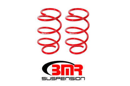 BMR 15-17 S550 Mustang Front Drag Version Lowering Springs - Red - Graveyard Performance